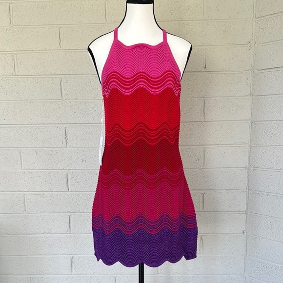 NWT Torn by Ronny Kobo Hope Dress in Red Multi, M - Picture 2 of 16